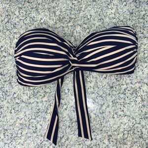 Liz Claiborne bandeau Bikini top size 14 back tied / adjustable strapless